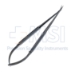 Jacobson Microsurgical Spring Handled Coronary Scissors, 8mm Diameter Round Diamond Knurled Handle, Sharp 14mm Blades, Angled 25 Degrees, Overall Length 7" (180mm) - 8118-460