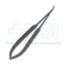 Jacobson Microsurgical Spring Handled Coronary Scissors, Angled 45 Degrees, Sharp 10mm Blades, Square Grip Handle, Slim Line Screw Design, Overall Length 7" (180mm) - HF4618SL