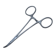 Jacobson Mosquito Forceps, Curved, Overall Length 5" (127mm) 