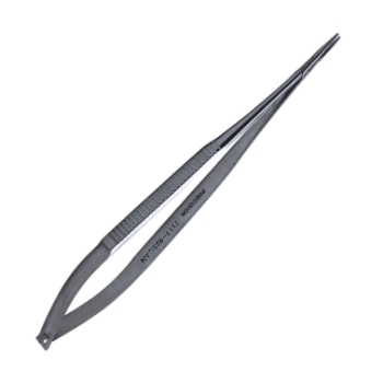 Jacobson Needle Holder, No Lock, Flat Serrated Handle, Overall Length 7-1/4" (185mm) 