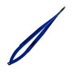 Jacobson Titanium Micro Needle Holder, Diamond Coated 1mm Jaws, Slim-Line Box Lock, Suture 5-0 Or Smaller, Flat Handle, Spring Action, Overall Length 7-1/4" (185mm) 