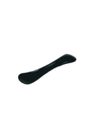 Jaeger Lid Plate, Black Autoclavable Plastic, Double Ended, One End Concave, One End Convex, Wider End 24mm, Other End 20mm, Overall Length 3-3/4" (94mm) K1-8500,E1064