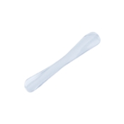 Jaeger Lid Plate, Clear Lucite, 20mm X 35mm, 24mm X 35mm, Curved Ends, Non-Autoclavable, Overall Length 3-3/4" (93mm) 100564,May-75,E1064