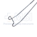 Jaffe Lid Retractor, One Pair, 15mm Wide Curved Retractor Blades, Dull Finish, Overall Length 2" (53mm) - 5-1008