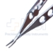 Jaffe Needle Holder, Curved, Delicate, 9mm Conical Jaw, With Lock, Three Hole Handle, Overall Length 4-1/2" (114mm) - 11-7-2231