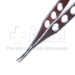 Jaffe Needle Holder, Curved, Delicate, 9mm Conical Jaw, Without Lock, Three Hole Handle, Overall Length 4-1/2" (114mm) - 11-7-2241