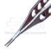 Jaffe Needle Holder, Straight, Delicate, 9mm Conical Jaw, With Lock, Three Hole Handle, Overall Length 4-1/2" (114mm) - 11-7-2211