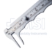 Jameson Caliper, Dull Finish, Measures 0mm To 80mm In 1mm Increments, 0" To 3" In 1/16" Increments, Narrow Flat 3mm Tips, Thumbscrew For Locking Caliper, Overall Length 3-3/4" (94mm) - 5-3521