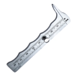 Jameson Caliper, Dull Finish, Measures 0mm To 80mm In 1mm Increments, 0" To 3" In 1/16" Increments, Narrow Flat 3mm Tips, Thumbscrew For Locking Caliper, Overall Length 3-3/4" (94mm) 592180,21-May,K3-9150,08-12104,E2410