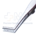 Jameson Muscle Forceps, Adult Size, Left, Angled Shafts, 12mm Scaled Jaws, 1mm Teeth On One Jaw Fit Into Holes On Other Jaw, Serrated Handle, Slide Lock Polished Finish, Overall Length 4" (100mm) - 5-3441