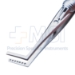 Jameson Muscle Forceps, Adult Size, Right, Angled Shafts, 12mm Scaled Jaws, 1mm Teeth On One Jaw Fit Into Holes On Other Jaw, Serrated Handle, Slide Lock Polished Finish, Overall Length 4" (100mm) - 5-3442