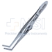 Jameson Muscle Forceps, Adult Size, Right, Angled Shafts, 12mm Scaled Jaws, 1mm Teeth On One Jaw Fit Into Holes On Other Jaw, Serrated Handle, Slide Lock Polished Finish, Overall Length 4" (100mm) - 5-3442