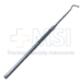 Jameson Muscle Hook, 2mm Bulbous Tip, 6mm Flat Portion, Serrated Flat Handle, Polished Finish, Overall Length 5-1/4" (134mm) - 5-1697