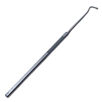 Jameson Muscle Hook, 2mm Bulbous Tip, 6mm Flat Portion, Serrated Flat Handle, Polished Finish, Overall Length 5-1/4" (134mm) K3-6810,E0586,08-04402,3632E,K3-6810,08-04402,E0586