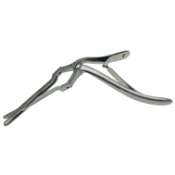 Jansen Middleton Septum Forceps, Through Cutting Design, Small Pattern 3.6mm x 16mm Jaw, Ball Spring Cross Action Squeeze Grip, Working Length 7-3/4" (197mm) 