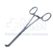 Javid Corotid Artery Bypass Shunt Clamp Forceps, Angled 65 Degrees, 4mm Diameter Ring at Tip, Overall Length 6-1/4" (160mm) - 38-8061BX