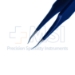 Jewelers Bipolar Forceps, Insulated, Curved, 0.4mm Tip, Overall Length 4" (102mm) - 108-03-01A