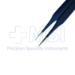 Jewelers Bipolar Forceps, Titanium, 0.4mm Tip, 10mm High Polish Area, Overall Length 3-1/2" (89mm) - 208-01-01A
