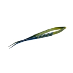 John DXEK Inserting Forceps, 30 Degrees Angled Tip, 18mm Long x 0.46mm Wide, Overall Length 5.34" (135.7mm) AE-4227