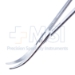 Jorgenson Scissors, Strongly Curved, Two Tone Finish, Overall Length 9" (230mm) - 19-131010