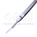 Joseph Nasal Knife, Straight, 6mm Wide By 23mm Long, Double Edge, Blunt Tip, Fluted Handle, Overall Length Blade 5-7/8" (150mm) - 114-5317