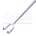 Joseph Skin Hook, Double Prong, 7mm Spread, Overall Length 6-1/4" (159mm) - 521264J