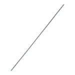 K-Wire, Double Ended, Fully Threaded, Trocar Point, Diameter 0.62" (1.6mm), Overall Length 6" (152mm), 6 Per Package 
