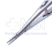 Kalt Needle Holder, Straight, Medium 10mm Serrated Jaws, Serrated Flat Locking Handle, Overall Length 5-5/8" (141mm) - 5-4913