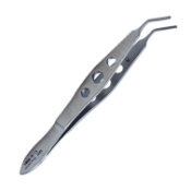 Kansas Nucleus Removal Forceps, Serrated Jaws, 10mm Tip To Bend, Three Hole Handle, Overall Length 4" (100mm) 2360143,11/6/8361,K5-7250,5-2030