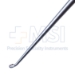 Karlin Style Microdiscectomy Cervical Curette, Size 0 (3mm), Straight Shaft, Backwards Facing Cup, XL, Offset Aluminum Handle, Working Length 4.1" (104mm), Overall Length 9-1/2" (240mm) - 573752C