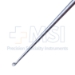 Karlin Style Microdiscectomy Cervical Curette, Size 00 (2.7mm), Straight Shaft, Forwards Facing Cup, XL, Offset Aluminum Handle, Working Length 4.1" (104mm), Overall Length 9-1/2" (240mm) - 573738C