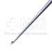 Karlin Style Microdiscectomy Cervical Curette, Size 00 (2.7mm), Straight Shaft, Backwards Facing Cup, XL, Offset Aluminum Handle, Working Length 4.1" (104mm), Overall Length 9-1/2" (240mm) - 573748C