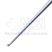 Karlin Style Microdiscectomy Cervical Curette, Size 000 (2.4mm), Straight Shaft, Forwards Facing Cup, XL, Offset Aluminum Handle, Working Length 4.1" (401mm), Overall Length 9-1/2" (240mm) - 573739C