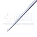Karlin Style Microdiscectomy Cervical Curette, Size 000 (2.4mm), Straight Shaft, Backwards Facing Cup, XL, Offset Aluminum Handle, Working Length 4.1" (104mm), Overall Length 9-1/2" (240mm) - 573749C