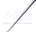 Karlin Style Microdiscectomy Cervical Curette, Size 000 (2.4mm), Straight Shaft, Backwards Facing Cup, XL, Offset Aluminum Handle, Working Length 4.1" (104mm), Overall Length 9-1/2" (240mm) - 573754C