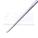 Karlin Style Microdiscectomy Cervical Curette, Size 0000 (1.6mm), Straight Shaft, Forwards Facing Cup, XL, Offset Aluminum Handle, Working Length 4.1" (104mm), Overall Length 9-1/2" (240mm) - 573730C