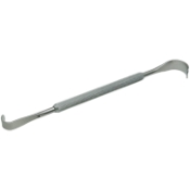 Kasdan Hand Retractor, Double Ended, 13mm x 6.5mm Blade, 19mm x 9.5mm Blade, Round Knurled Handle, Overall Length 6-1/4" (160mm) 