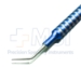 Kellan Intraocular Lens Forceps, Titanium, Angled, Delicate 8mm Jaws, Small Groove On Interior Portion Of Platform Aligned With Handle, Round Handle, Overall Length 3-7/8" (100mm) - 5-3006-T