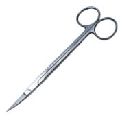 Kelly Fistula Scissors, Curved, Overall Length 6-1/4" (159mm) 