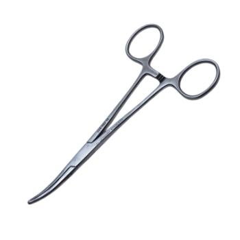 Kelly Hemostatic Forceps, Curved, Overall Length 5-1/2" (140mm) 
