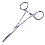 Kelly Hemostatic Forceps, Straight, Overall Length 5-1/2" (140mm) 