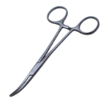 Kelly Hemostatic Forceps, Curved, Overall Length 5-1/2" (140mm) 