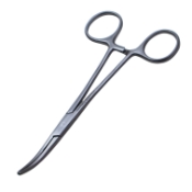 Kelly Hemostatic Forceps, Curved, Overall Length 5-1/2" (140mm) 
