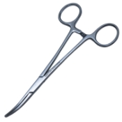 Kelly-Rankin Hemostatic Forceps, Curved, Overall Length 6-1/4" (159mm) 