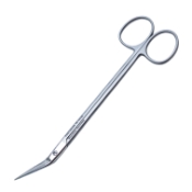 Kelly Scissors, Angled, Overall Length 6-1/4" (160mm) 
