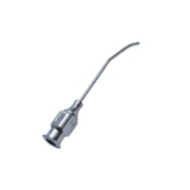 Kelman Cyclodialysis Cannula, 19ga, Flattened 12mm Tip, Last 2.5mm Angled Up, Left Side Port, Polished Finish, Overall Length 1-1/4"(30mm) 1052577,11/8/4781,K7-3670,91-7051,E0503 L
