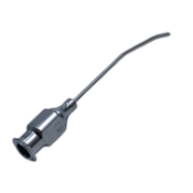 Kelman Cyclodialysis Cannula, 19ga, Polished Finish, Flattened 12mm Tip, Last 2.5mm Angled Up, Left Side Port, Overall Length 1-1/4" (32mm) K7-3670,E0503 L,91-7051,6828E,K7-3670,91-7051,E0503 L