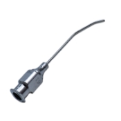 Kelman Cyclodialysis Cannula, 19ga, Polished Finish, Flattened 12mm Tip, Last 2.5mm Angled Up, Right Side Port, Overall Length 1-1/4" (32mm) K7-3660,E0503,91-7050,6827E,K7-3660,91-7050,E0503