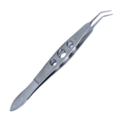 Kelman-McPherson Tying Forceps, Angled, 7.5mm Tying Platforms, Three Hole Handle, Overall Length 4-1/8" (105mm) 1549305,11/6/6141,K5-5030