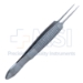 McPherson Tying Forceps, Straight Shaft, 4mm Tying Platform, Serrated Handle, Dull Finish, Overall Length 3-1/4" (83mm) - 5-2926-S